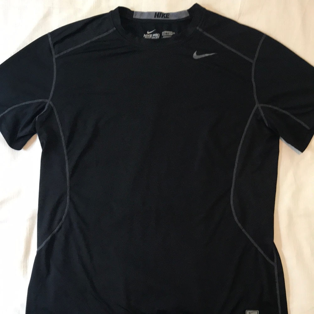 Nike Dri-Fit Pro Combat black fitted shirt
